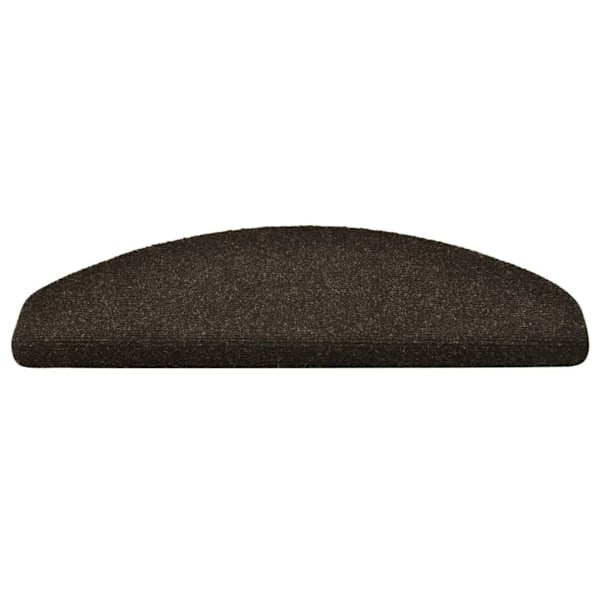 vidaXL Trappstegsmattor självhäftande 5 st mörkbrun 65x21x4 cm brodyr Brun