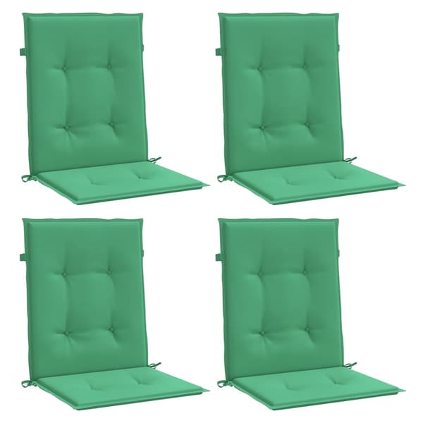 vidaXL Trädgårdsstolsdynor 4 st Grön 100 x 50 x 3 cm Grön
