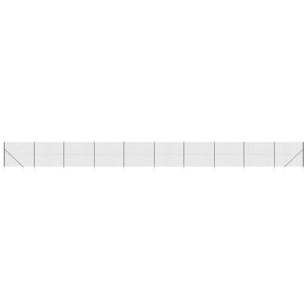 vidaXL Stängsel med markspett antracit 1,8x25 m Antracit