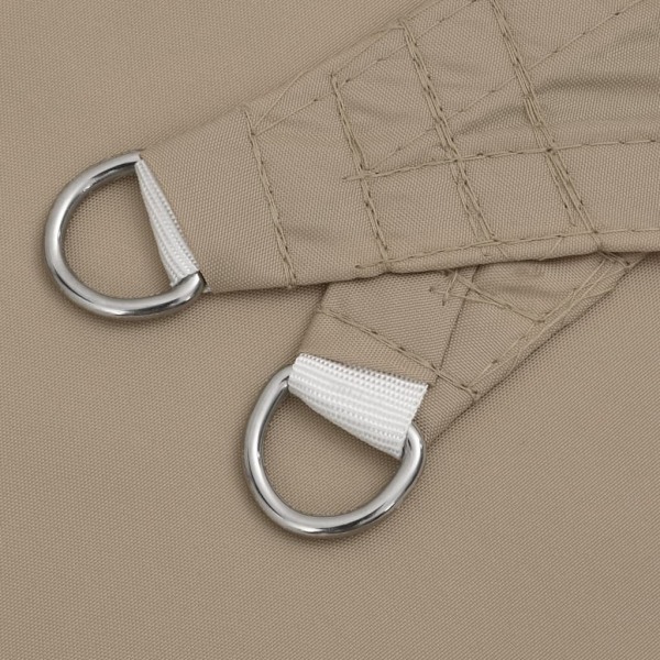 vidaXL Solsegel oxfordtyg rektangulärt 4x5 m taupe Taupe