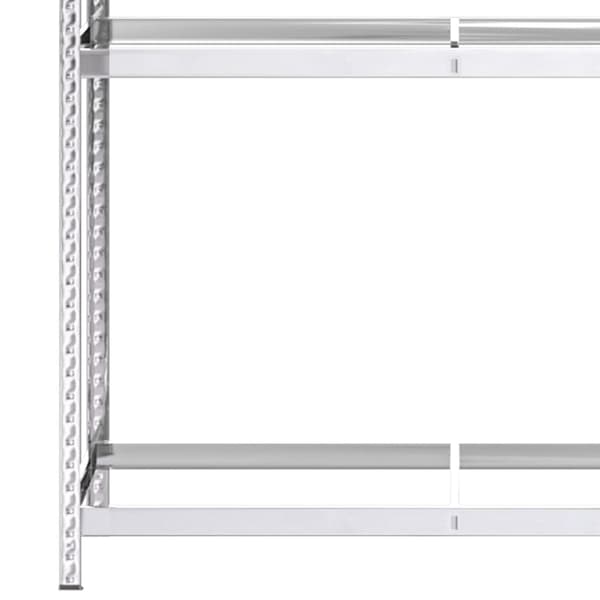 vidaXL Däckställ 3 hyllplan silver 3 st 110x40x200 cm stål Silver