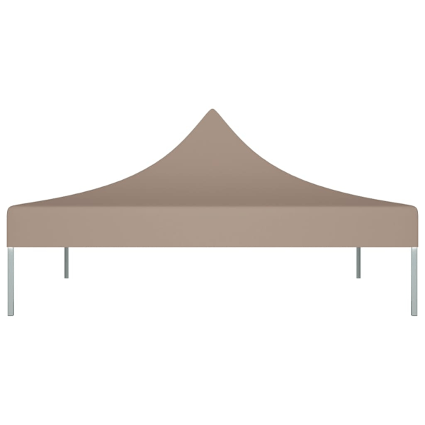 vidaXL Tak till partytält 3x3 m taupe 270 g/m² Taupe