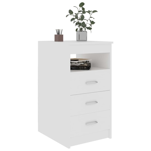 vidaXL Byrå vit 40x50x76 cm konstruerat trä Vit