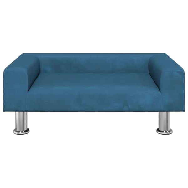 vidaXL Barnsoffa blå 70x45x26,5 cm sammet Blå