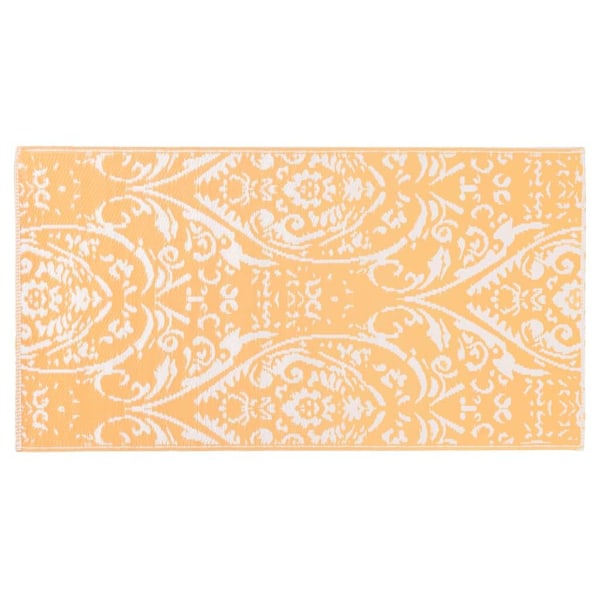 vidaXL Utomhusmatta orange och vit 80x150 cm PP Orange