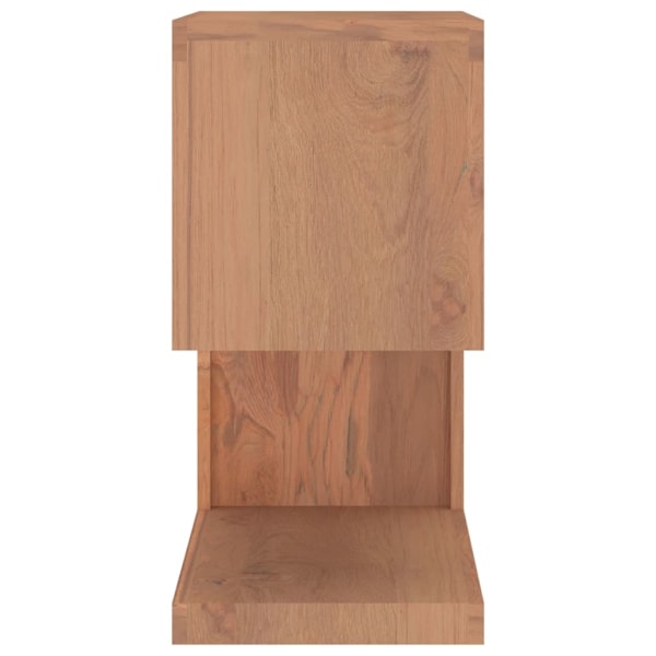 vidaXL Sidobord 45x30x60 cm massiv teak Brun