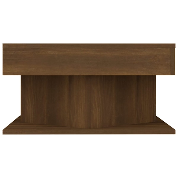 vidaXL Soffbord brun ek 57x57x30 cm konstruerat trä Brun