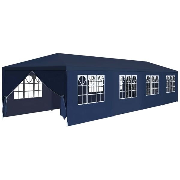 vidaXL Paviljong 3x12 m blå Blå