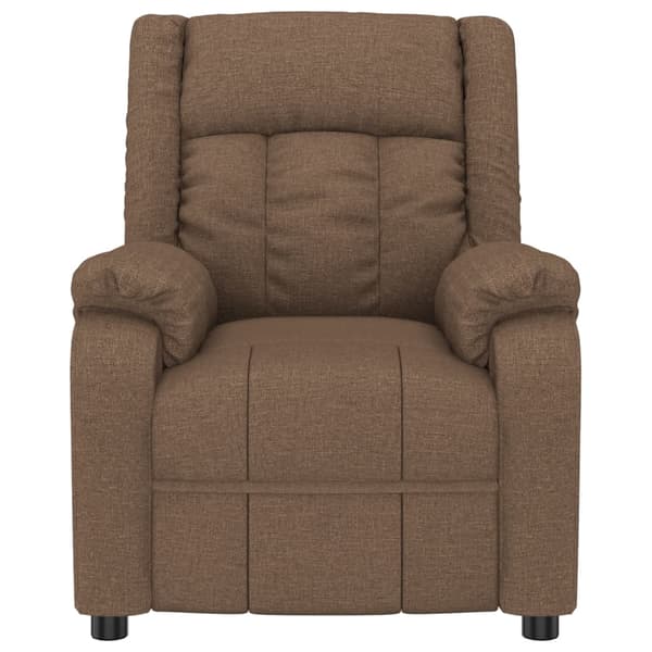 vidaXL Reclinerfåtölj brun tyg Brun