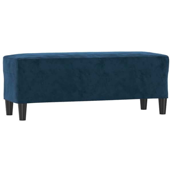 vidaXL Bänk blå 100x35x41 cm sammet Blå