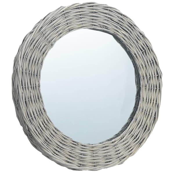 vidaXL Spegel 80 cm korgmaterial Brun