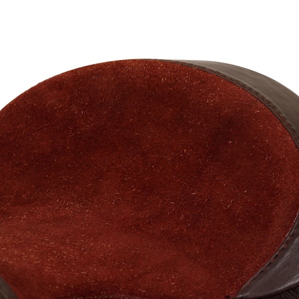 vidaXL Westernsadel träns&halsband äkta läder 13" brun Brun
