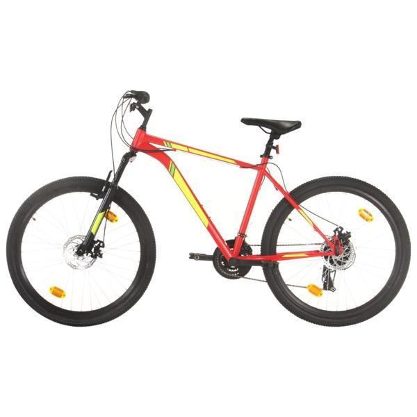 vidaXL Mountainbike 21 växlar 27,5 tums däck 42 cm röd Röd