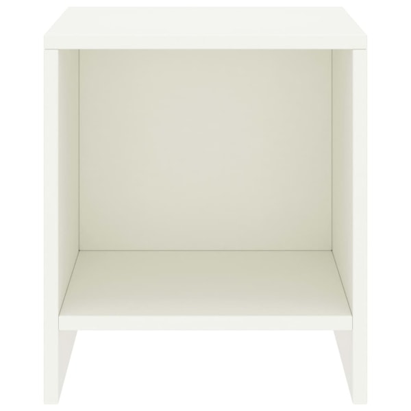 vidaXL Sängbord vit 35x30x40 cm massiv furu Vit
