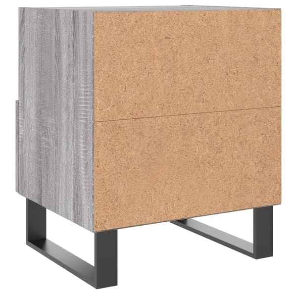 vidaXL Sängbord grå sonoma 40x35x47,5 cm konstruerat trä Grå