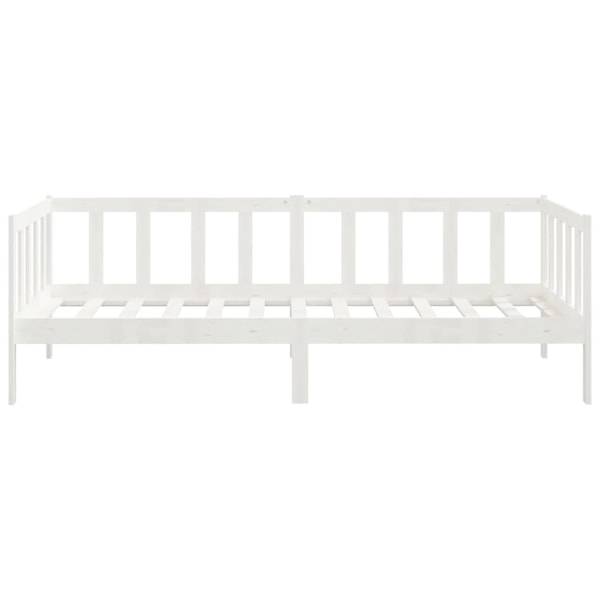 vidaXL Dagbädd vit massiv furu 90x200 cm Vit