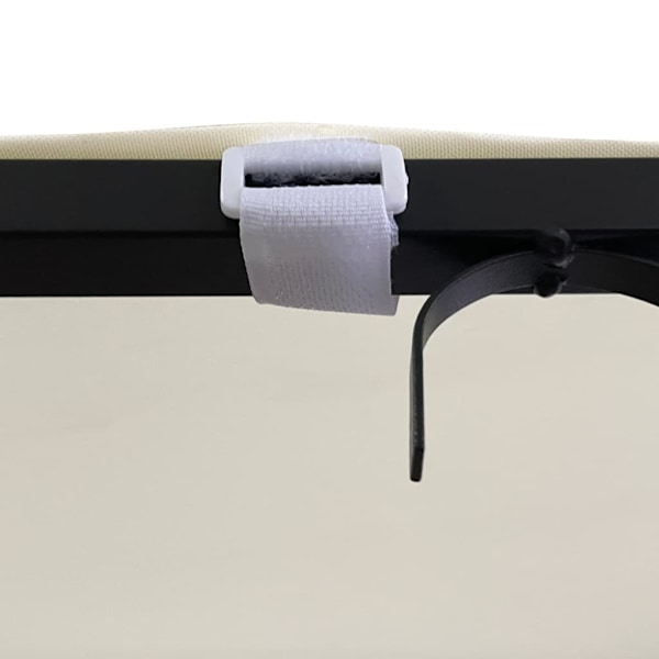 vidaXL Paviljong gräddvit 2x2,3 m 180 g/m² tyg och stål Kräm