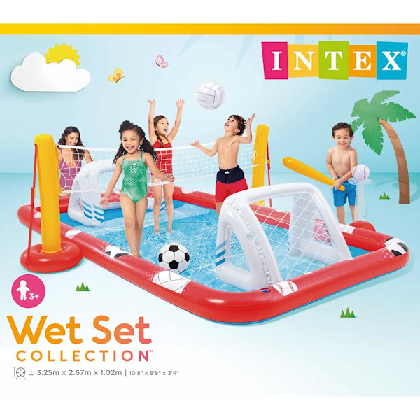 INTEX Vattenlekplats Action Sports Play Center 325x267x102 cm Flerfärgsdesign