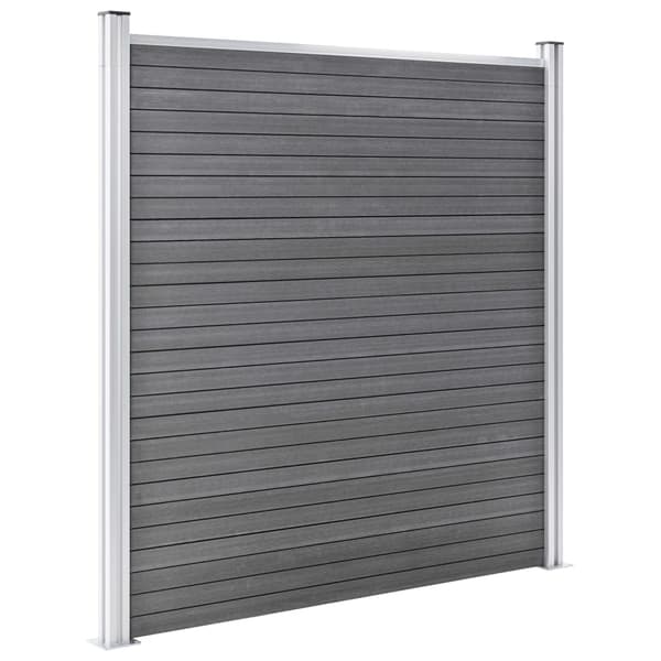 vidaXL Staketpanel WPC 872x186 cm grå grå