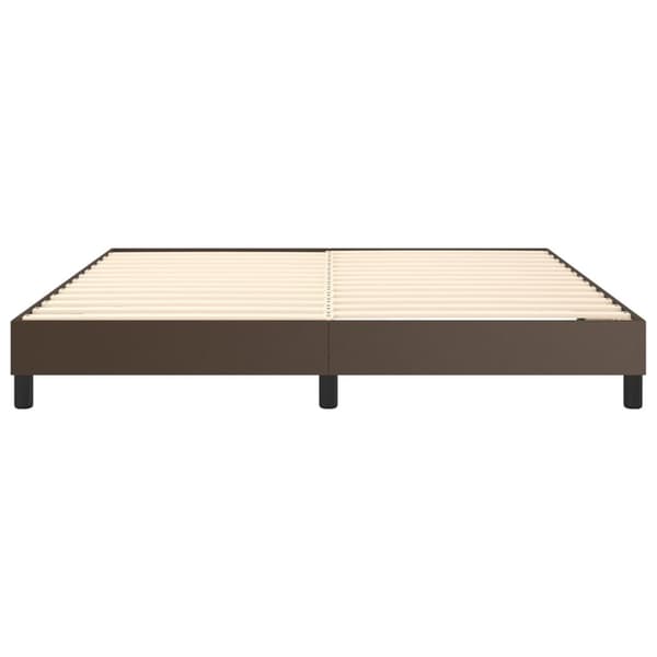 vidaXL Ramsäng brun 180x200 cm konstläder Brun