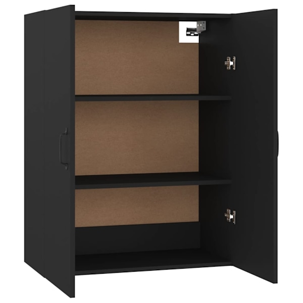 vidaXL Väggskåp svart 69,5x34x90 cm konstruerat trä Svart