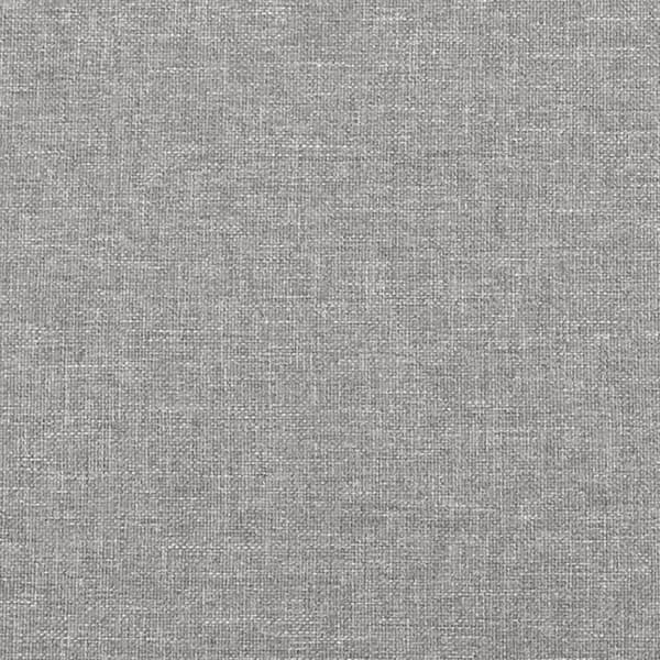 vidaXL Ramsäng med madrass ljusgrå 140x200 cm tyg Grå