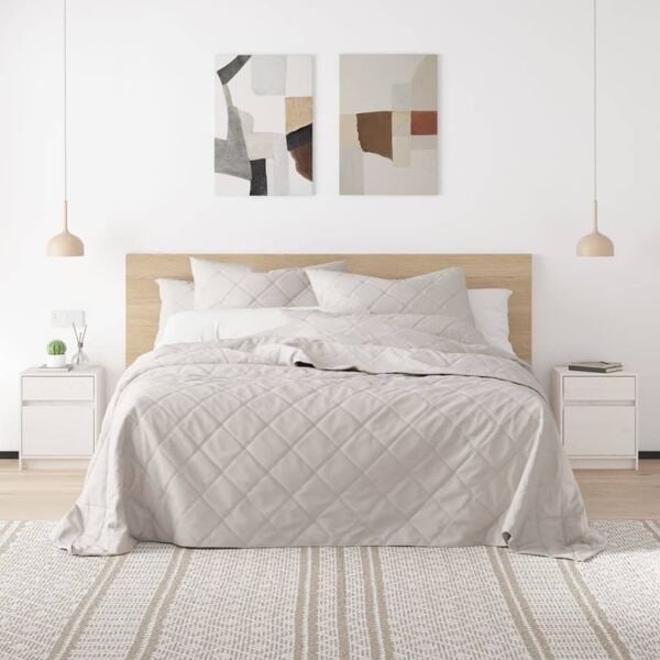 vidaXL Sängbord vit 40x31x50 cm massiv furu Vit