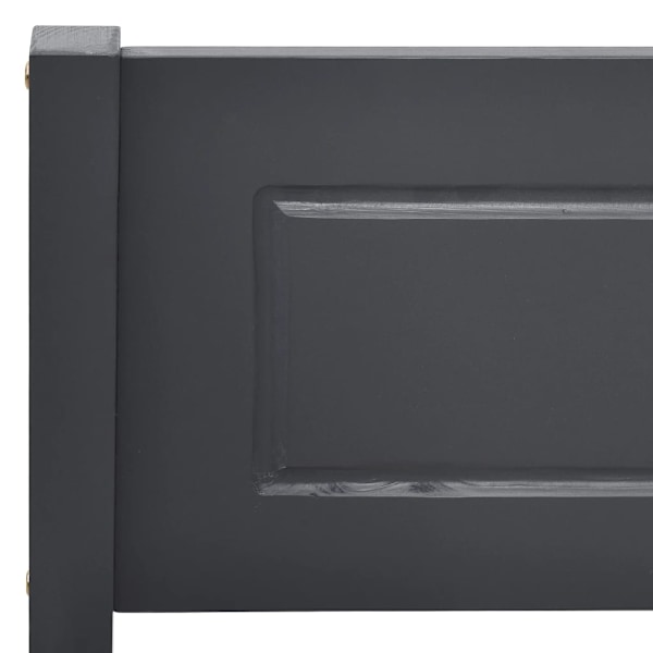 vidaXL Sängram massiv furu grå 180x200 cm grå