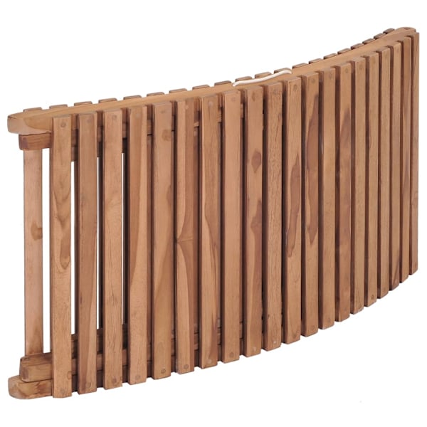 vidaXL Hopfällbara solsängar 2 st massiv teak Brun