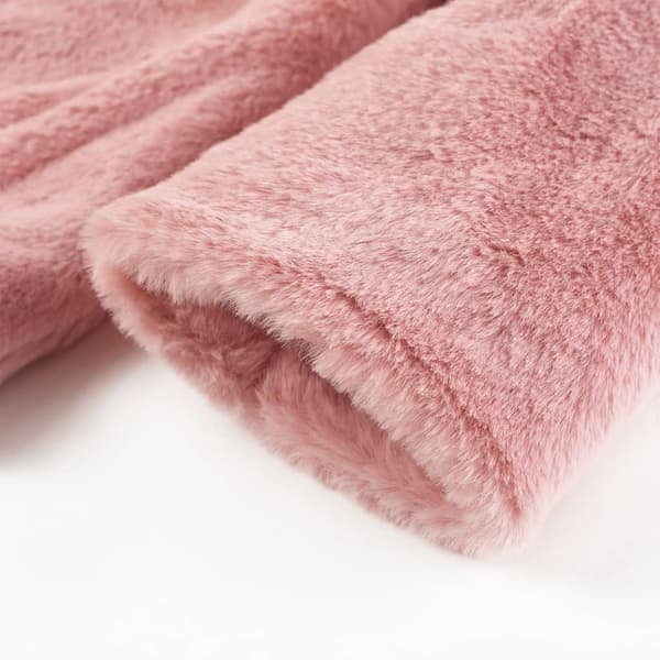vidaXL Kappa för barn konstpäls rosa 92 Rosa