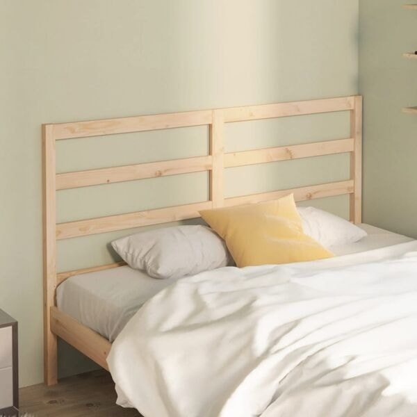 vidaXL Sänggavel 166x4x100 cm massiv furu Brun