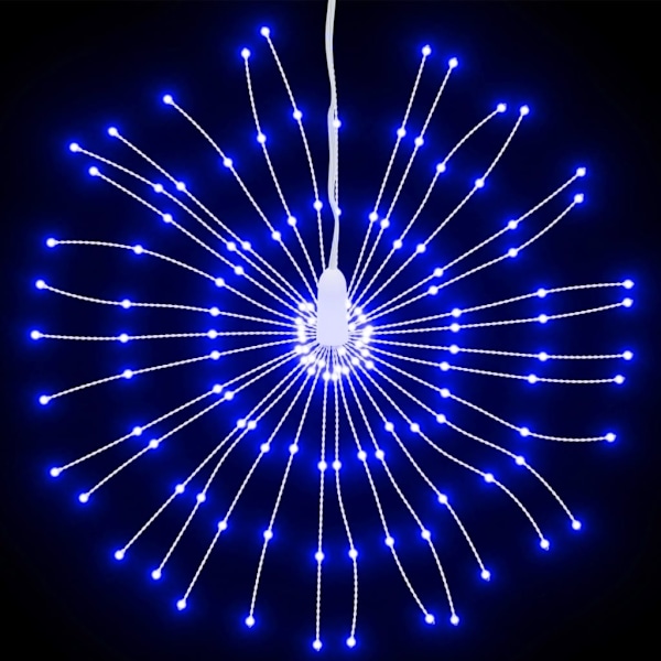 vidaXL Julbelysning 4 st 140 LED blå 17 cm Blue