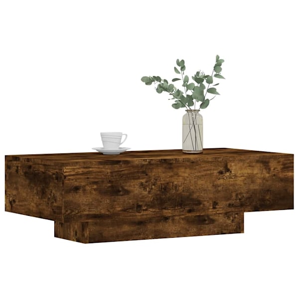 vidaXL Soffbord rökfärgad ek 100x49,5x31 cm konstruerat trä Brun