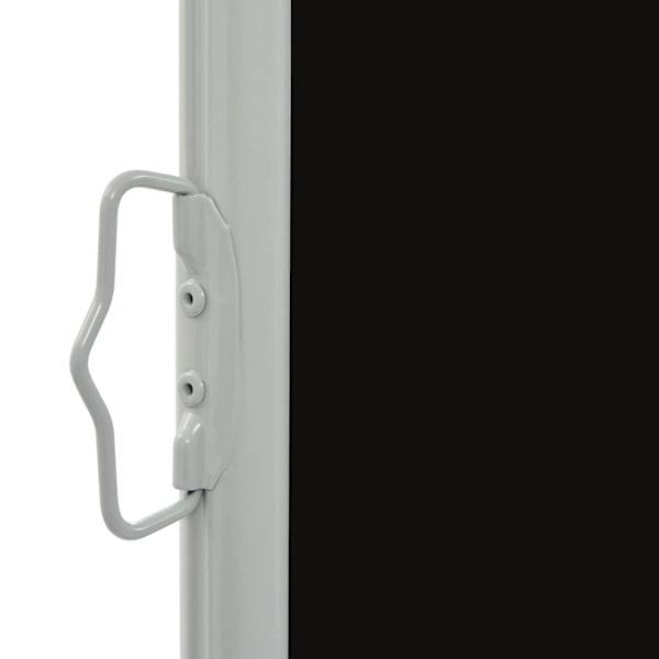 vidaXL Infällbar sidomarkis 80x300 cm svart Svart