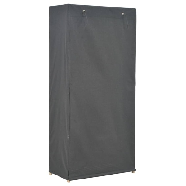vidaXL Garderob 79x40x170 cm grå tyg grå