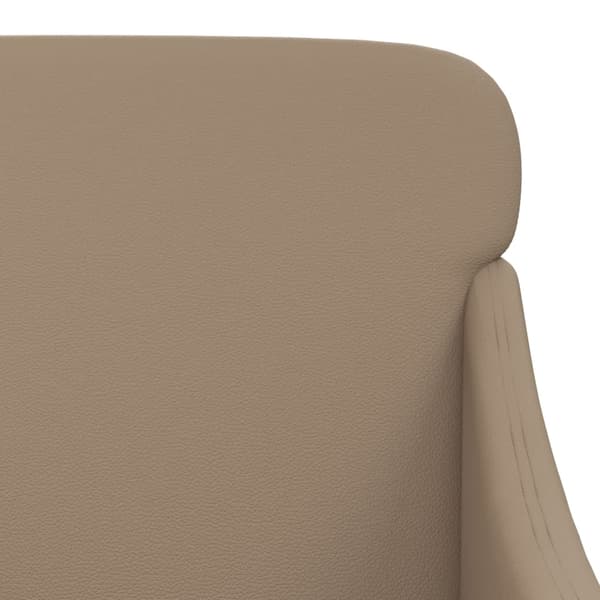 vidaXL Fåtölj cappuccino 63x76x80 cm konstläder Brun