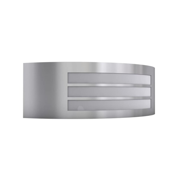 vidaXL Utomhusvägglampa rostfritt stål Silver