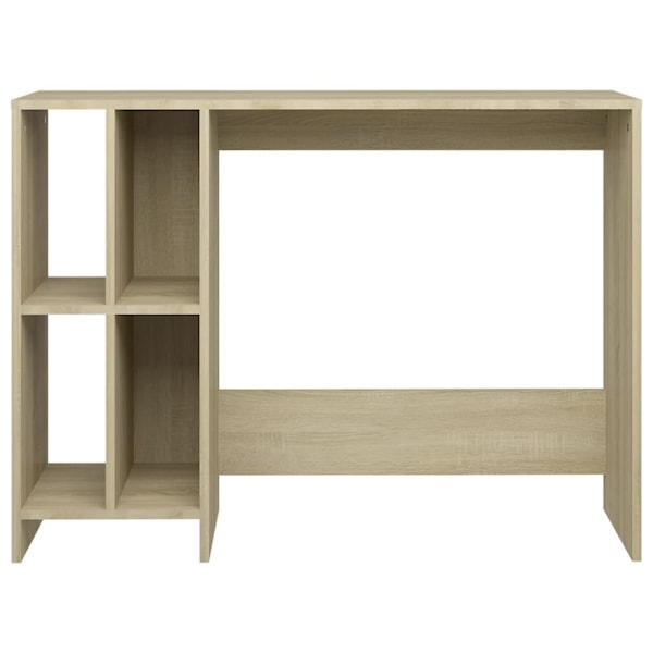 vidaXL Datorbord sonoma-ek 102,5x35x75 cm konstruerat trä Brun
