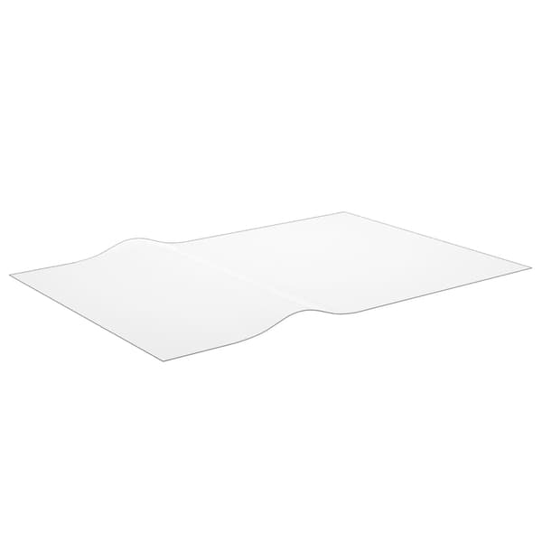 vidaXL Bordsskydd matt 160x90 cm 1,6 mm PVC Transparent