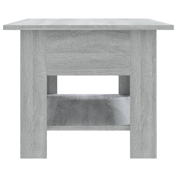 vidaXL Soffbord grå sonoma-ek 102x55x42 cm konstruerat trä grå