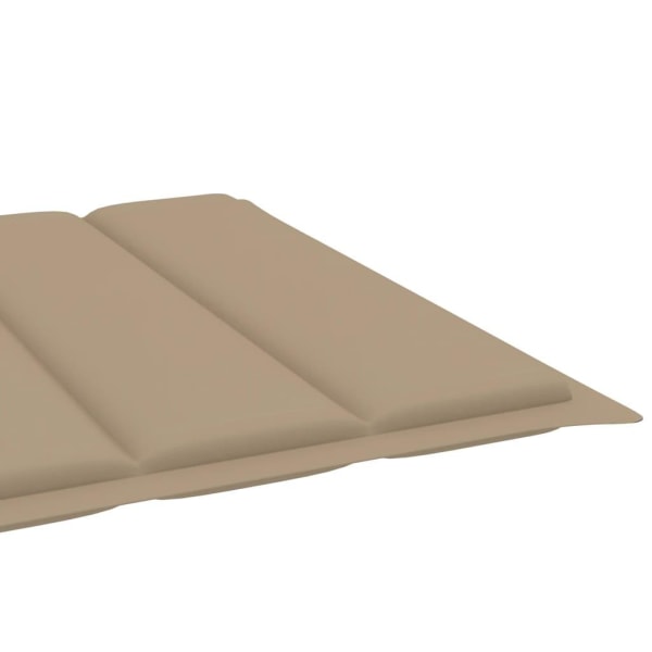 vidaXL Solsängsdyna beige 200x70x3 cm oxfordtyg Beige