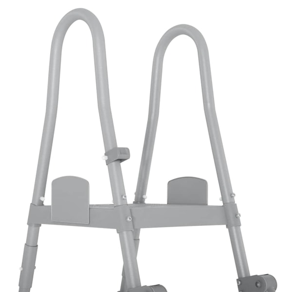 Bestway Poolstege Flowclear 4 steg 132 cm grå