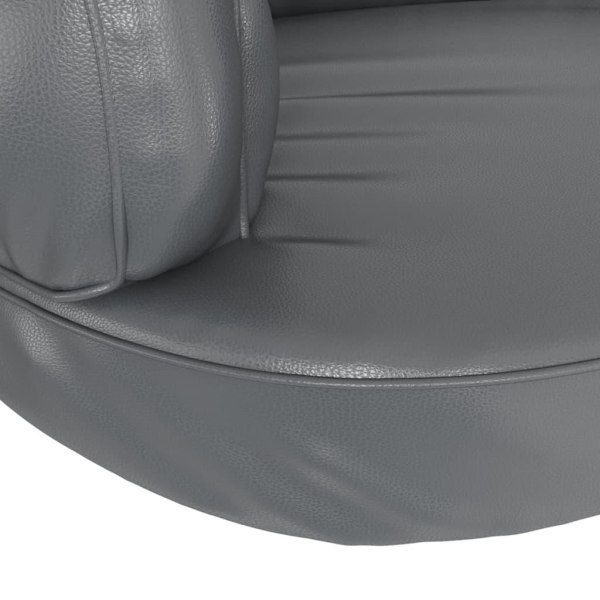 vidaXL Ergonomisk hundbädd grå 88x65 cm konstläder Grå