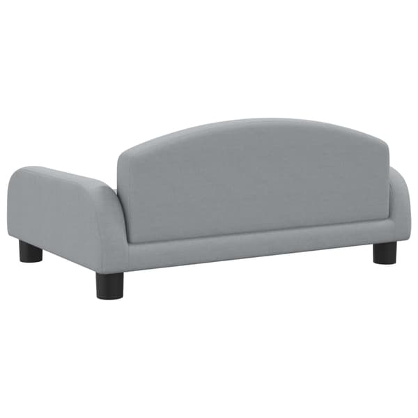 vidaXL Barnsoffa ljusgrå 70x45x30 cm tyg Grå