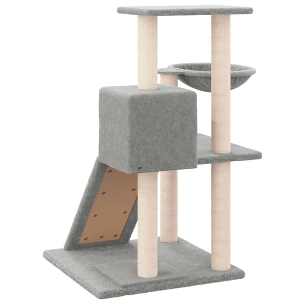 vidaXL Klösträd med sisalpelare ljusgrå 82 cm Grå