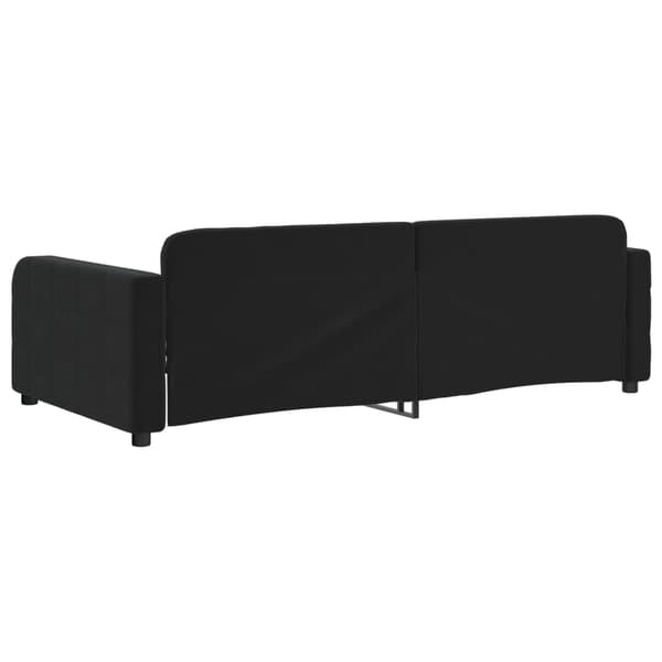 vidaXL Dagbädd svart 100x200 cm sammet Svart