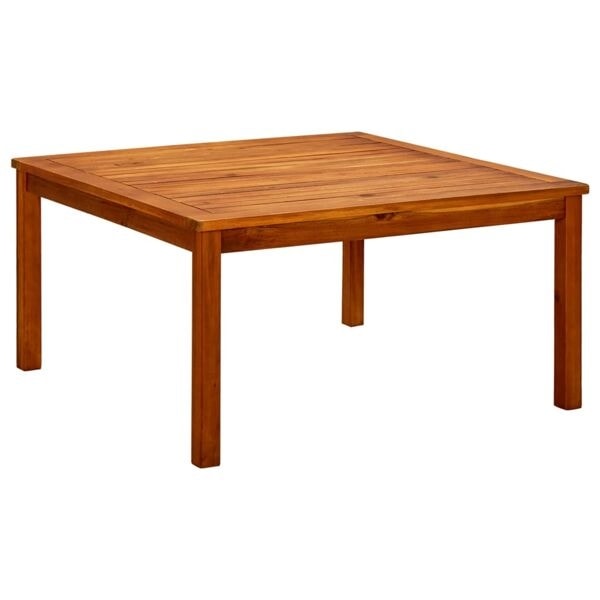 vidaXL Trädgårdsbord 85x85x45 cm massivt akaciaträ Brun