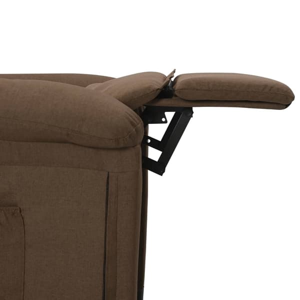 vidaXL Reclinerfåtölj brun tyg Brun