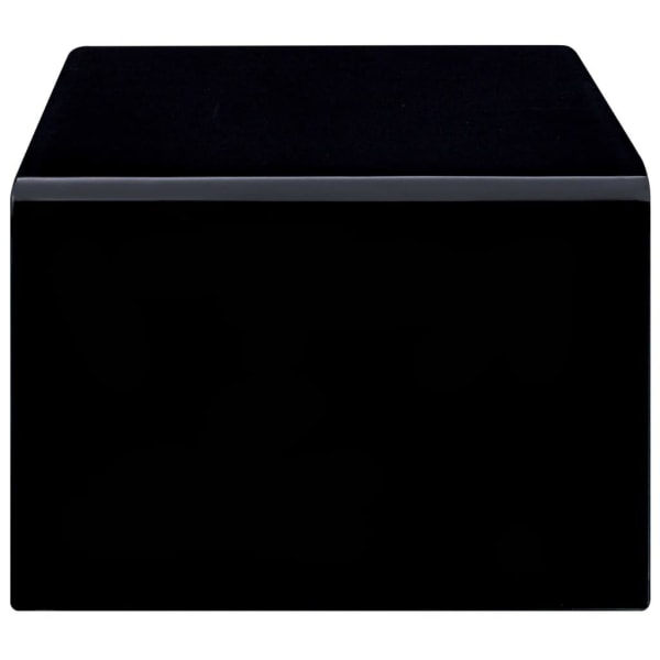 vidaXL Soffbord svart 98x45x31 cm härdat glas Svart