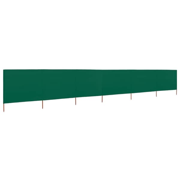 vidaXL Vindskydd 6 paneler tyg 800x120 cm grön Grön